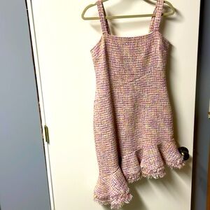 NWT Likely tweed ruffle dress